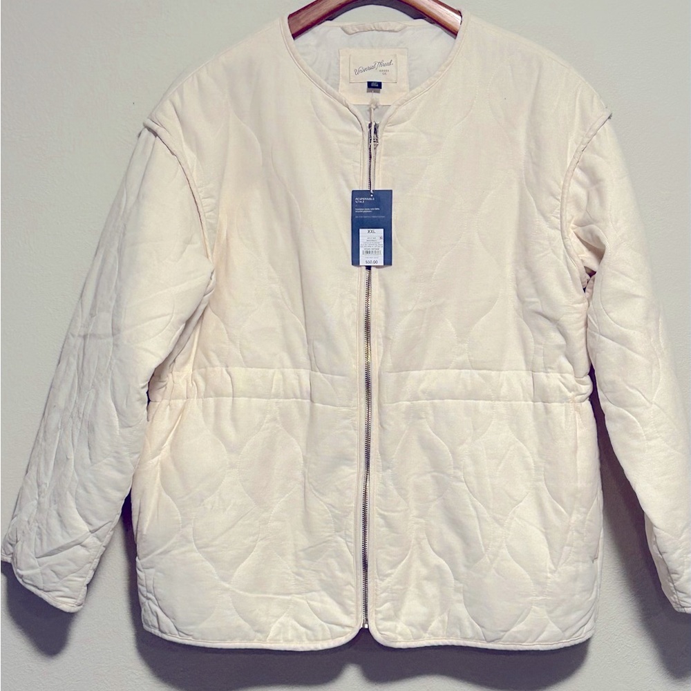 Universal Thread long-sleeve corduroy jacket with decorative quilting XXL